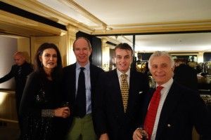 Cristina Macaya, S.A.R. le Prince Michel de Yougoslavie, Francesco Moncada et Maurizio Paterno di Montecupo