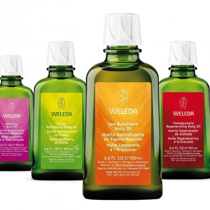 Los Aceites Corporales de Weleda