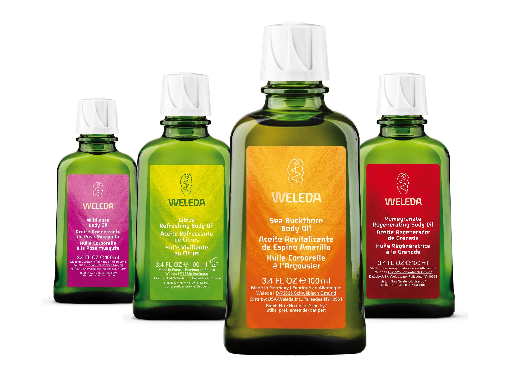 Los Aceites Corporales de Weleda