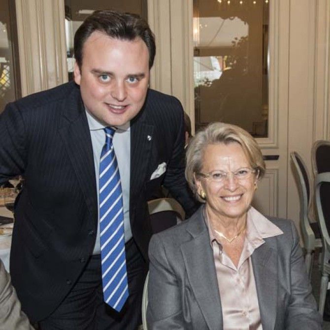 Michele Alliot-Marie en el Club des Leaders de Ginebra