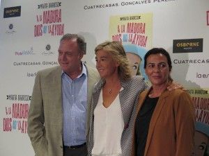 Marta Barroso con Pepe Barroso y Mónica Silva
