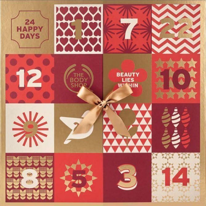 Calendarios de Adviento cargados de sorpresas en The Body Shop