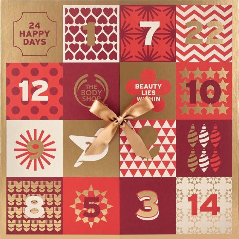 Calendarios de Adviento cargados de sorpresas en The Body Shop
