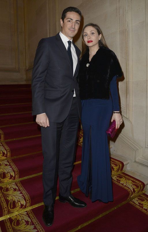 Semi-exclu - Le prince Edouard de Ligne de la Tremoille et sa femme Isabella Orsini (Princesse Isabella de Ligne La Tremoille) - Dîner de gala à loccasion du 10ème anniversaire de la fondation "The Children for Peace" au Cercle de l'Union interalliée à Paris le 12 avril 2016. © Coadic Guirec/Bestimage