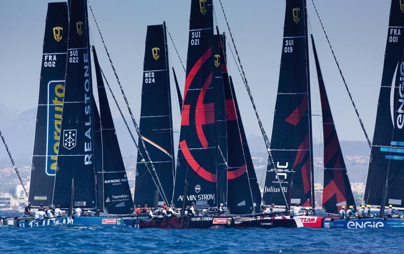 Esteban García, presidente de Realstone, en la 35 Regata de Palma de Mallorca