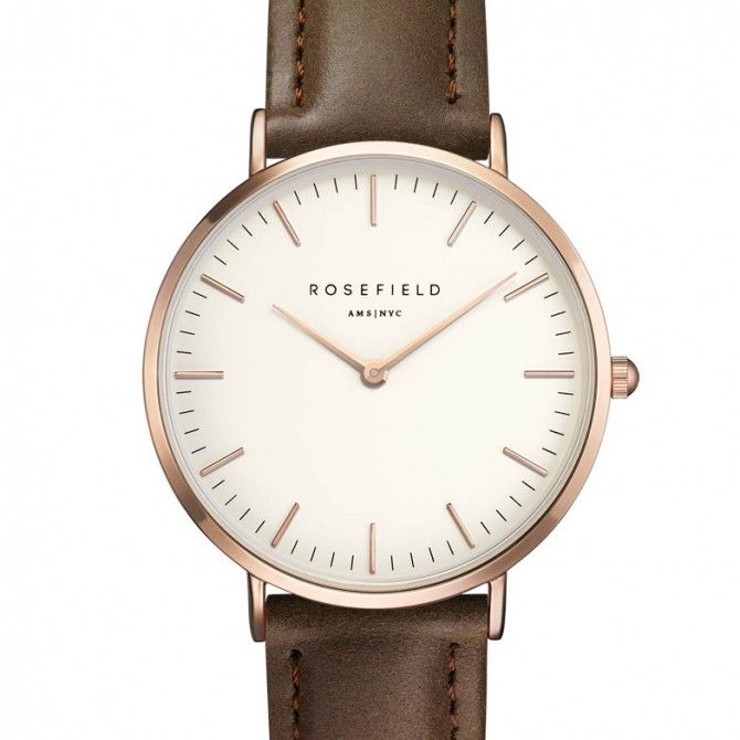 El reloj Bowery Chocolate de Rosefield