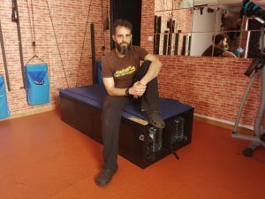 Toni Font en su gimnasio