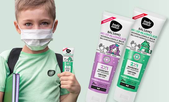 Body Natur, bálsamo hidroalcólico  para niños