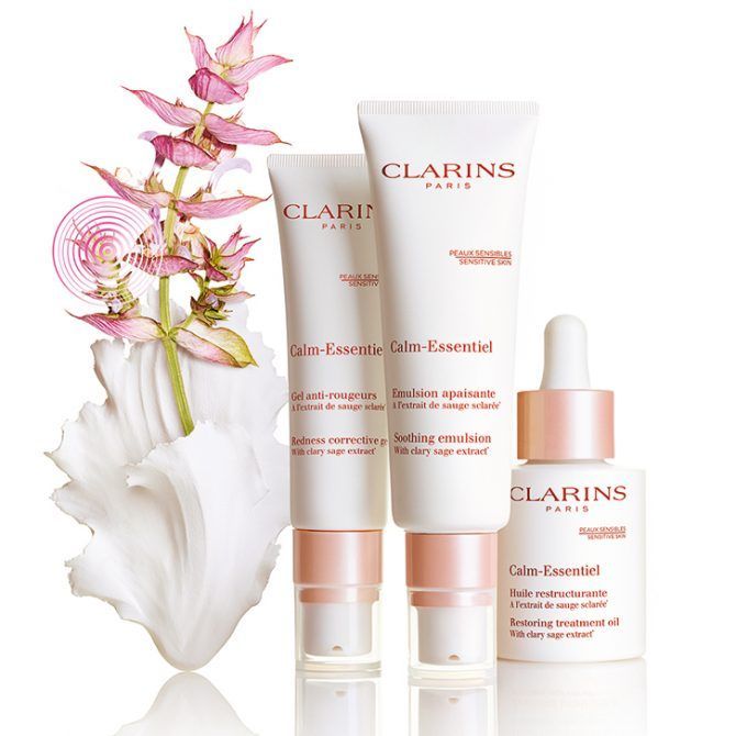 Tratamientos Calm-Essentiel de Clarins especial para pieles sensibles