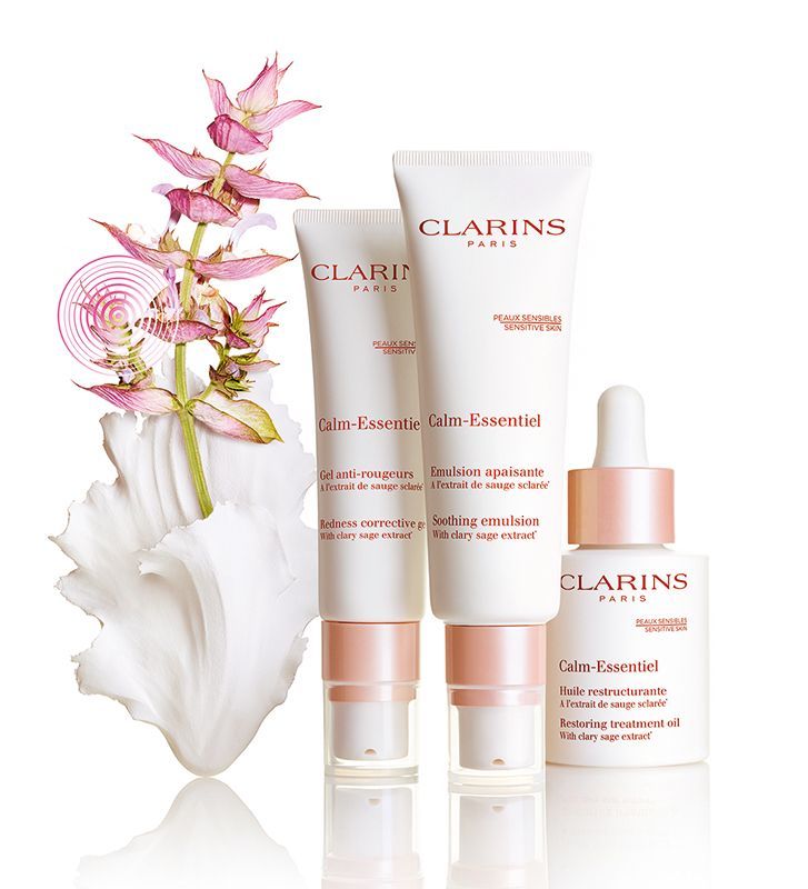 Tratamientos Calm-Essentiel de Clarins especial para pieles sensibles