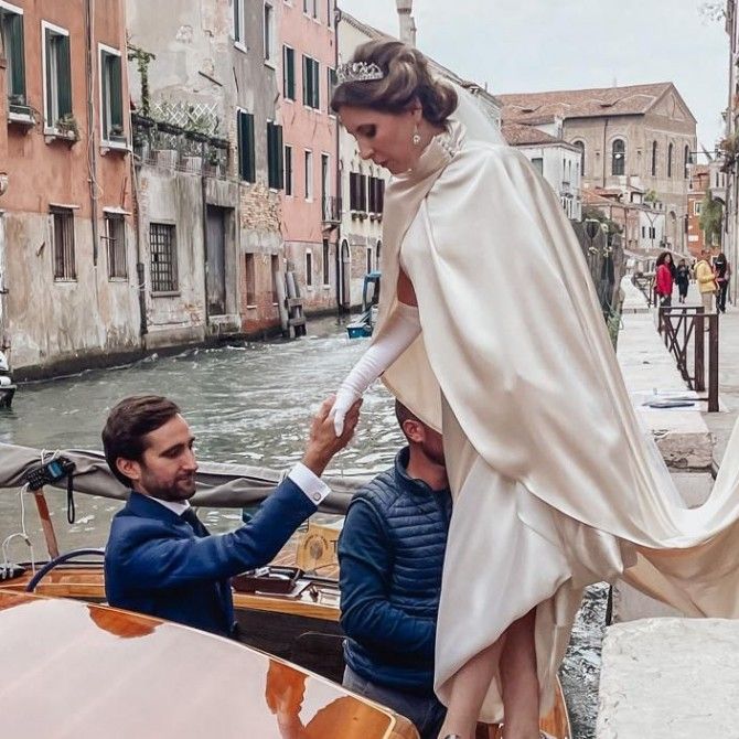 Boda de Alessandra Putin Ghidini con Borja Frías Leal en Venecia