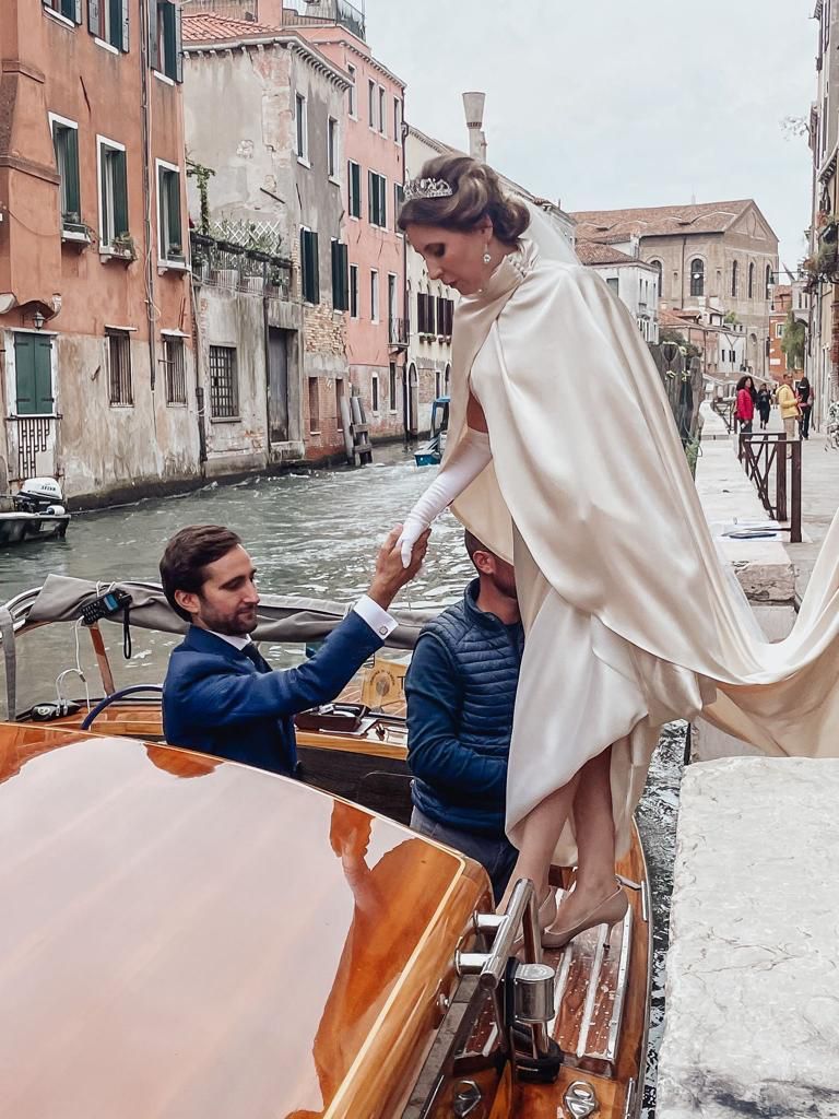 Boda de Alessandra Putin Ghidini con Borja Frías Leal en Venecia