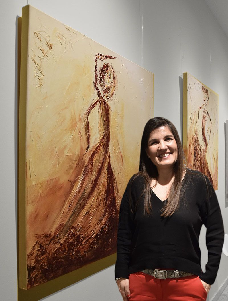 Gema Cebrián en la Modern & Contemporary Art Show Marbella
