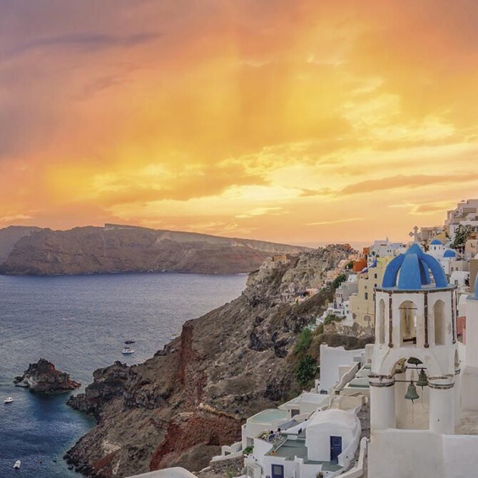 Atenas y Santorini