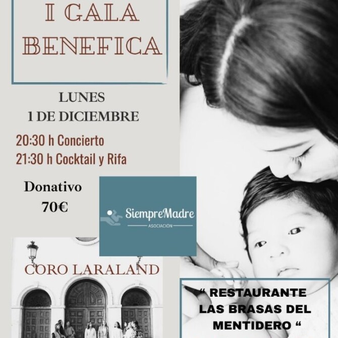 I Gala Benéfica SiempreMadre el 1 de diciembre