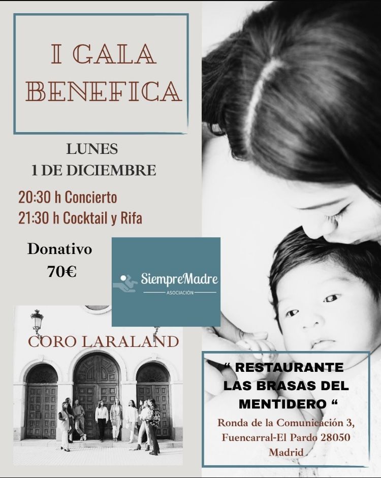 I Gala Benéfica SiempreMadre el 1 de diciembre