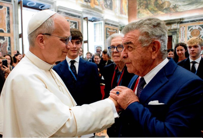 Audiencia del Papa a la familia del  Cardenal Merry del Val